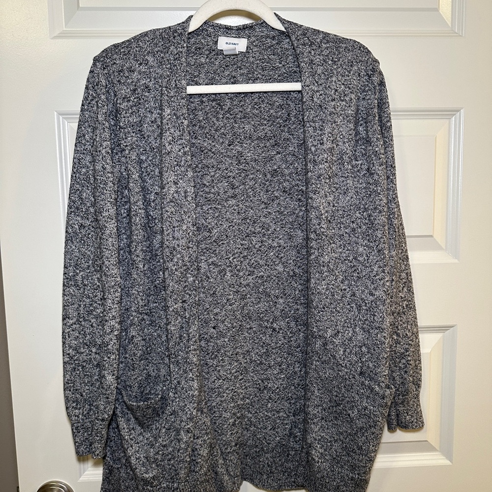 Old Navy Gray Open Front Cardigan
